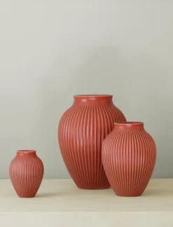 Riflet Vase, Coral