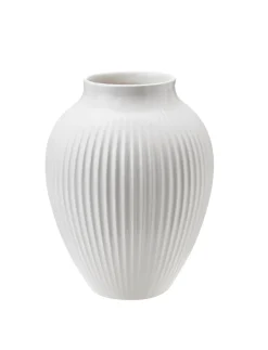 Riflet Vase, Hvid, H12,5 cm
