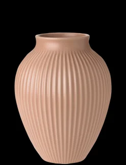 Riflet Vase, Mat Dusty Rose