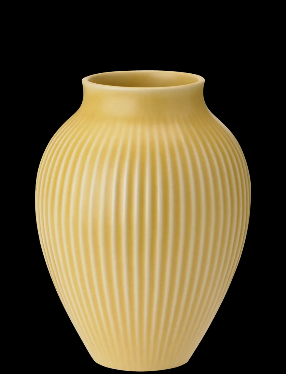 Riflet Vase, Yellow