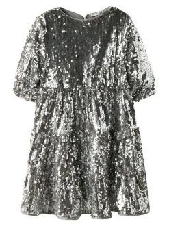 Riscing 3/4 Kjole, Silver, 152 cm