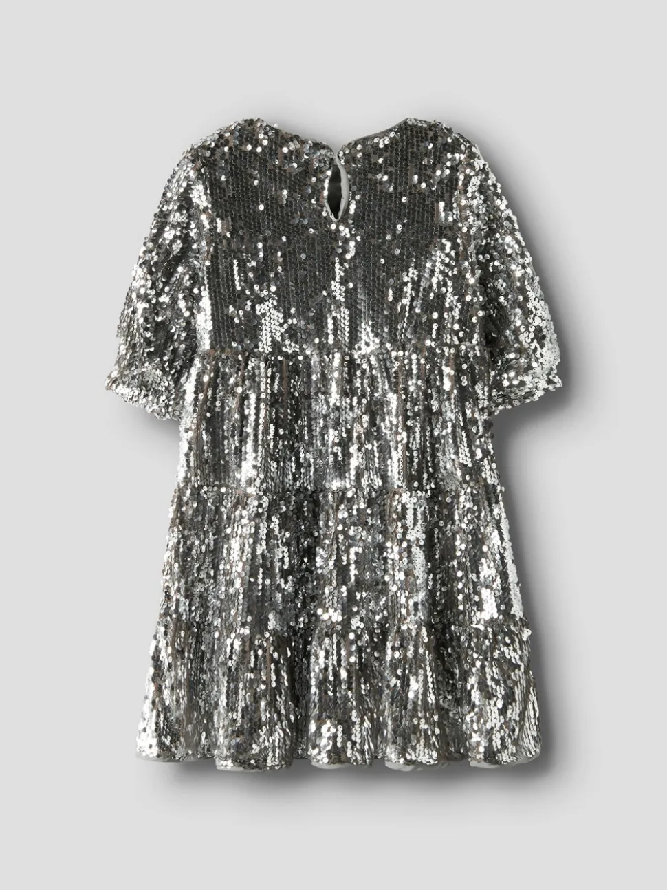 Riscing 3/4 Kjole, Silver, 152 cm