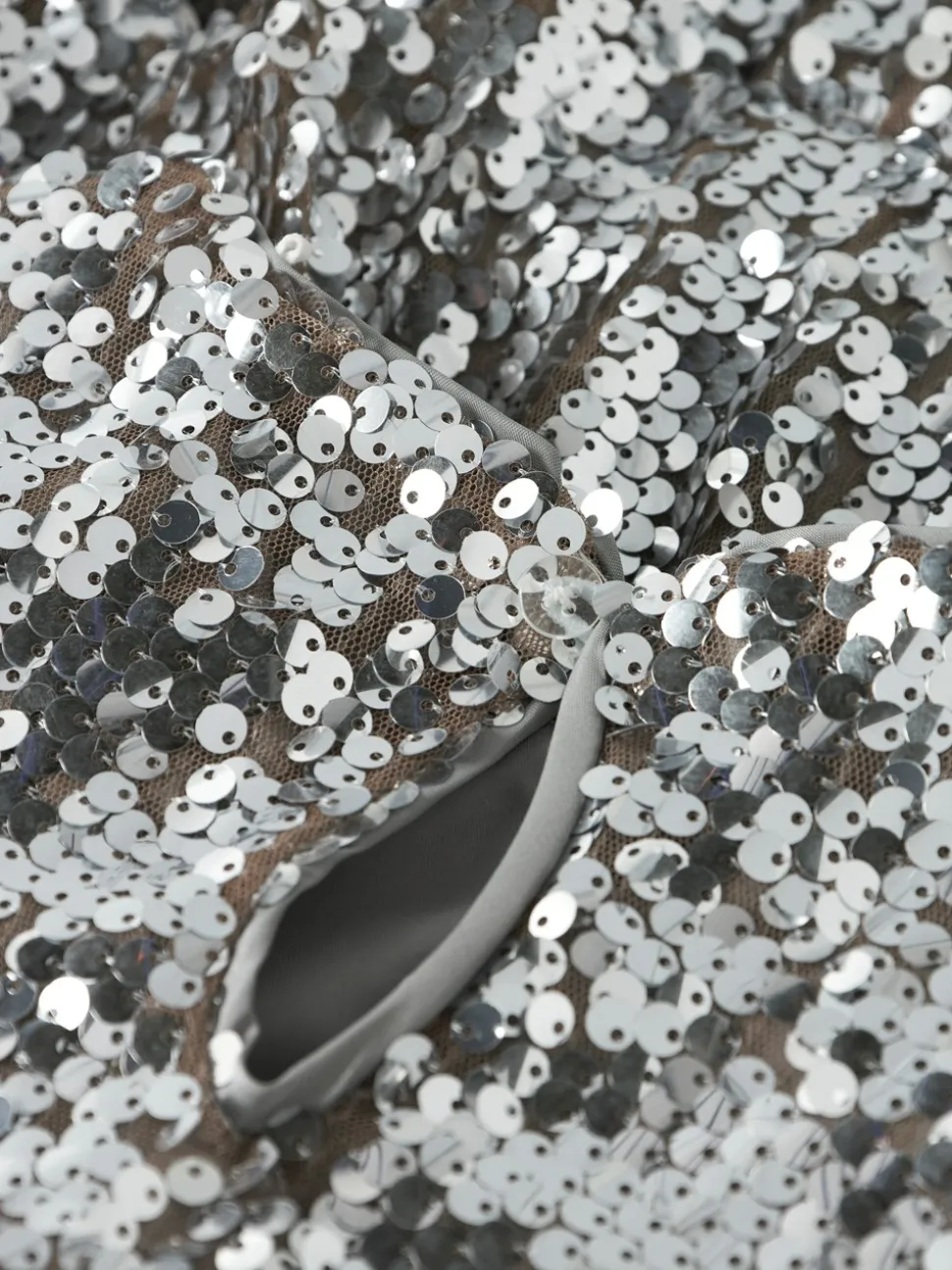 Riscing 3/4 Kjole, Silver, 152 cm