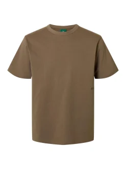 Ro O-Neck Emb T-shirt, Bungee Cord, L