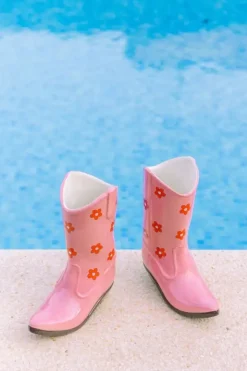 Rodeo Cowboy Boot Vase, Lyserød