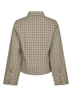 Rosa Checked Skjorte, Beige, 38