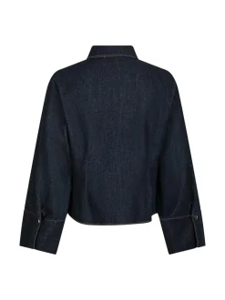 Rosa Denim Skjorte, Dark Blue, 34