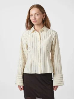 Rosa Solid Skjorte, Sand, 42