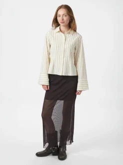 Rosa Solid Skjorte, Sand, 42