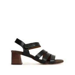 Rouge Højhælede Sandaler, Black/Coffee Brown, 38