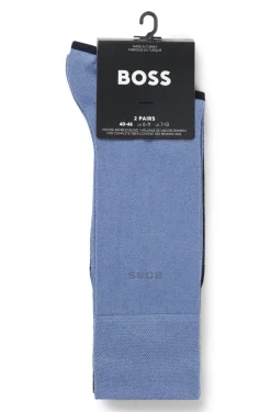 RS Bamboo 2-pak Strømper, Open Blue, 43-46