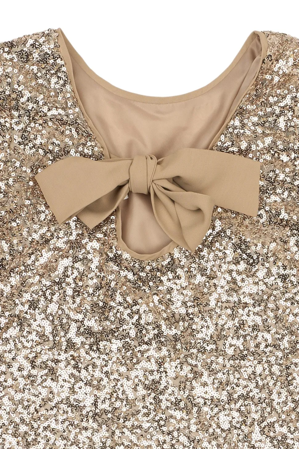 Rupa Sequin Bluse, Gold, 146-152 cm