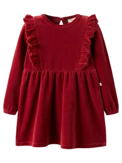 Saga Kjole, Red Dahlia, 116 cm