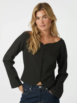 Salsa Structure Bluse, Black, 36