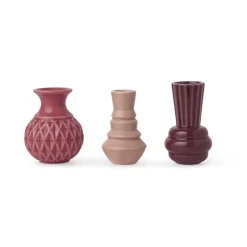 Samsurium Minibel 3-pak Vasesæt, Rose