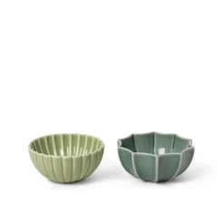 Samsurium 2-pak Skåle, Wasabi/Spruce, Ø8,6 cm