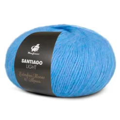Santiago Light Garn, 022 Azurblå, 50 g