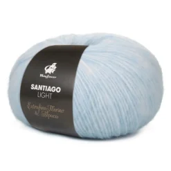 Santiago Light Garn, 010 Isblå, 50 g