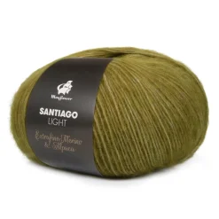 Santiago Light Garn, 019 Mørk Oliven, 50 g