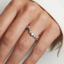 Sardinien Wave Ring, Silver, 60