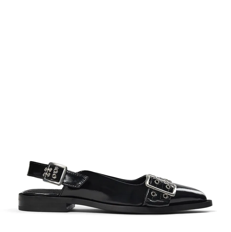 Saso Slingback Ballerinasko, Black Patent, 37