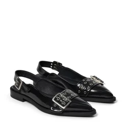 Saso Slingback Ballerinasko, Black Patent, 37