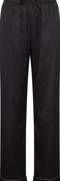 Satin Pyjamassæt, Black, L