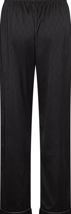 Satin Pyjamassæt, Black, L