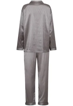 Satin Pyjamassæt, Grey, L