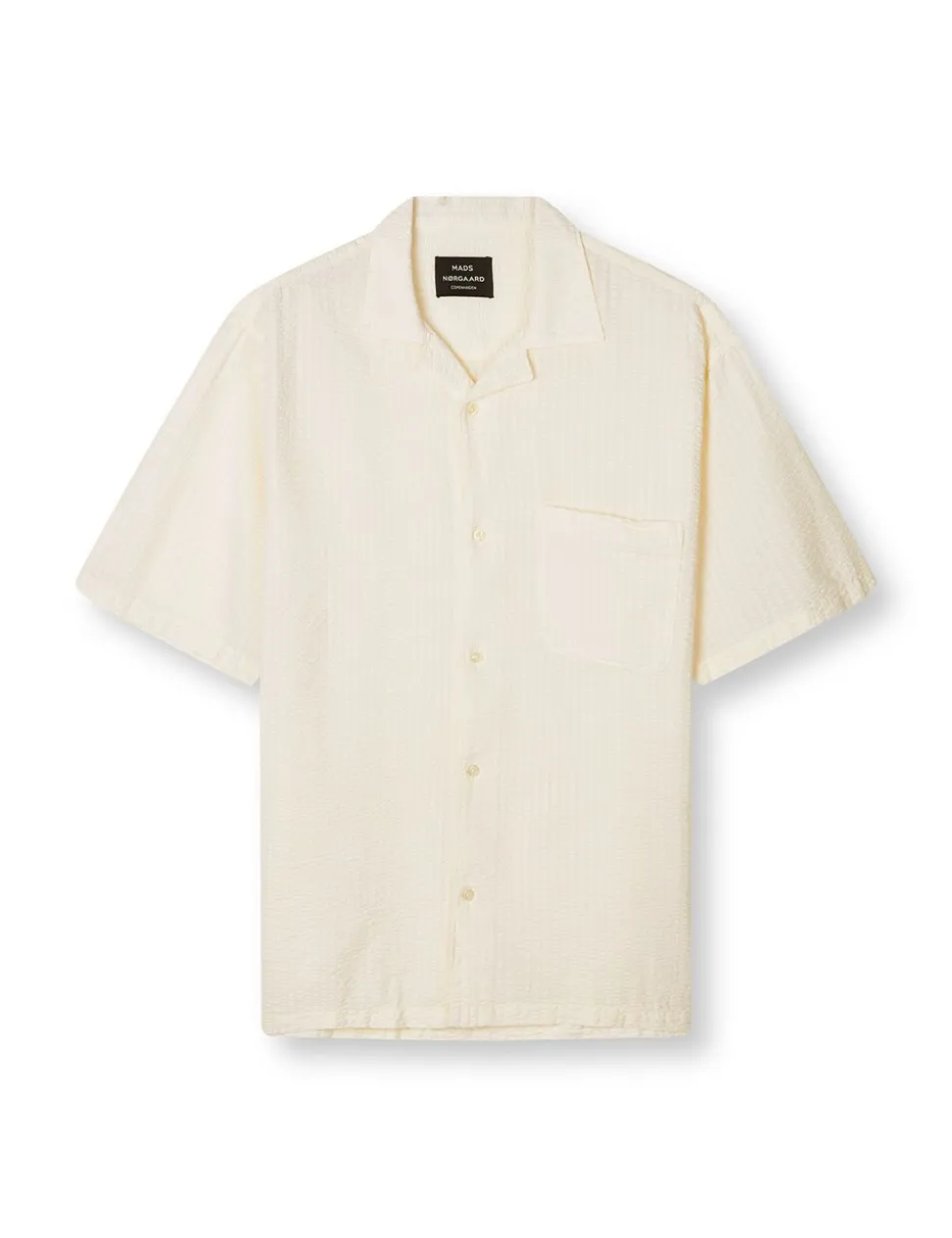 Seersucker Kenji Skjorte, Vanilla Ice, M