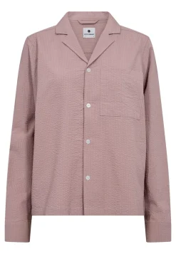 Seersucker Natskjorte, Rose, XS