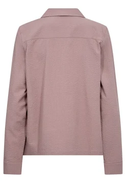 Seersucker Natskjorte, Rose, XS