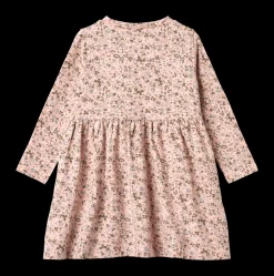 Sessa Jersey Kjole, Rose Powder Flowers, 116 cm
