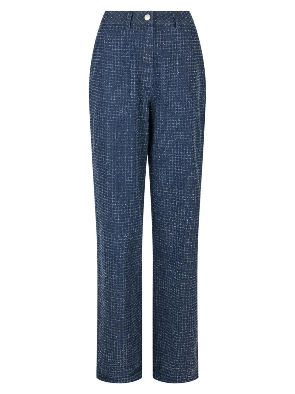 Shaya Denim Structure Bukser, Dark Blue, 34