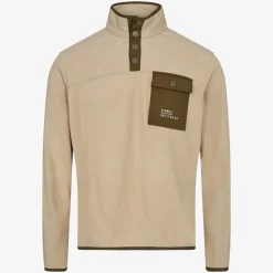 Siaron Half Button Fleece, Pure Cashmere, L