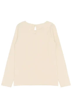 Sigga Rib Bluse, Gardenia, 146-152 cm