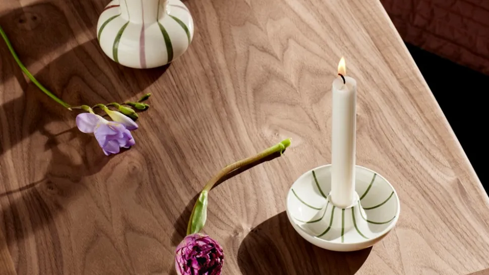 Signature Lysestage, Hvid/Grøn