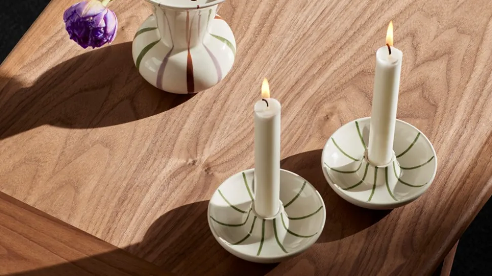 Signature Lysestage, Hvid/Grøn