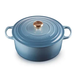 Signature Rund Støbejernsgryde, Chambray, 6,7 L