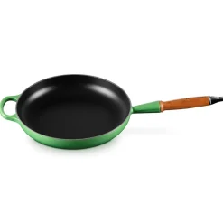 Signature Støbejerns Stegepande Med Træhåndtag, Bamboo, Ø28 cm