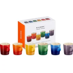 Signature Stentøjs 6-pak Espressokrus, Rainbow, 10 cl