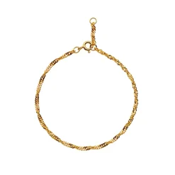 Sigrid Armbånd, Guld, 17,5 cm