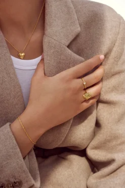 Sigrid Armbånd, Guld, 17,5 cm