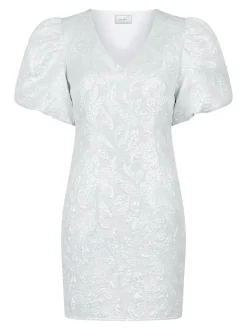 Sika Metallic Kjole, Silver, 38