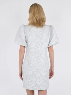 Sika Metallic Kjole, Silver, 38