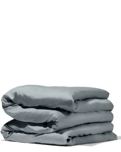 Silky Bamboo Dynebetræk, Cloud Grey, 140x200 cm