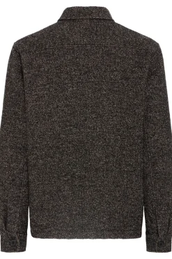 Simeon Overshirt, Slate Black Melange, XL