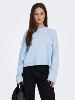 Simoni Striktrøje, Cashmere Blue, M
