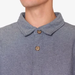 Siryan Twill Overshirt, Stormy Blue, XXL