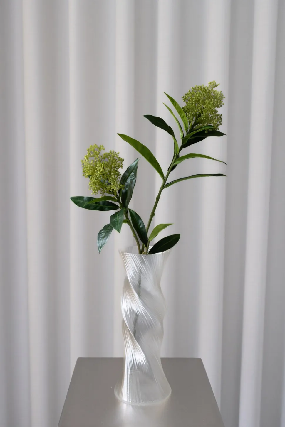 Skimmia Berry Kunstig Blomst, Green